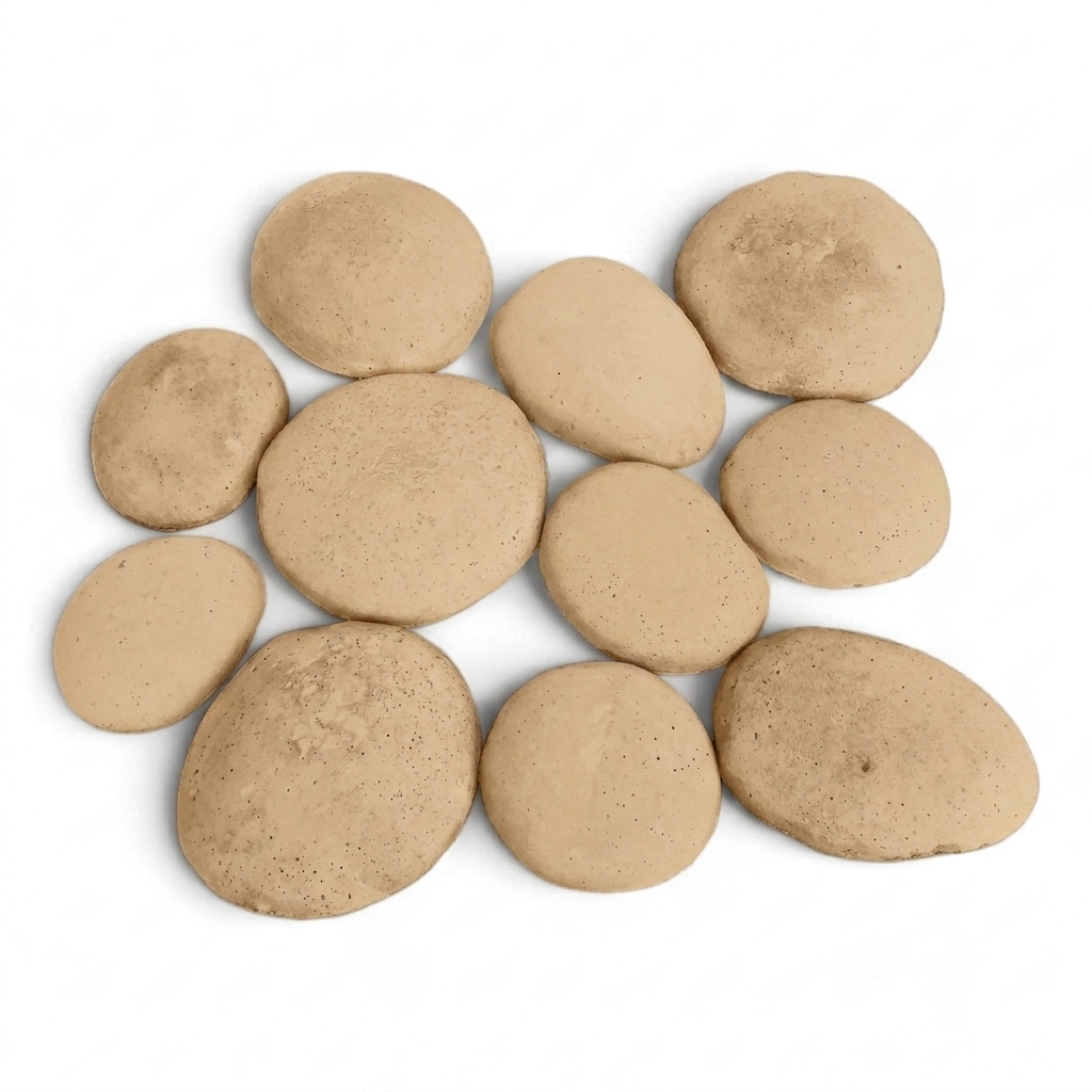 Bolones de Piedra de Rio de Hormigón / M² Timbercret