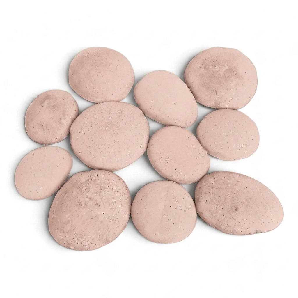 Bolones de Piedra de Rio de Hormigón / M² Timbercret