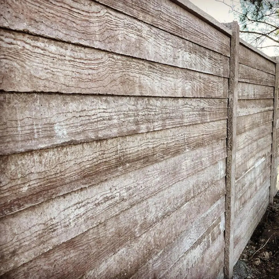 Cierro de Hormigón Imitación Madera 1 Sola Cara Timbercret