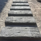 Pastelón Durmiente Textura Rugosa de Hormigón Timbercret