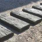 Pastelón Durmiente Textura Rugosa de Hormigón Timbercret