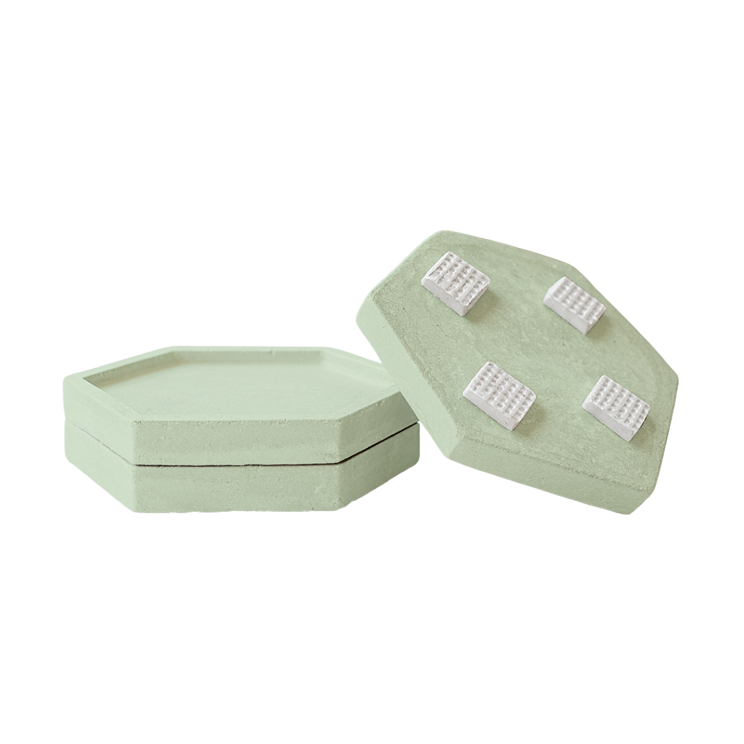 Posa Vasos Hexagonales de Hormigón