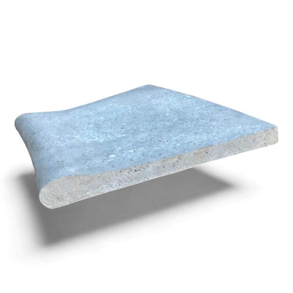 Pastelón para Borde de Piscina Nariz Rodon Alto Piedra Reconstituida Poro Timbercret